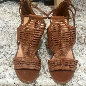 Merona, brown, strappy sandals
